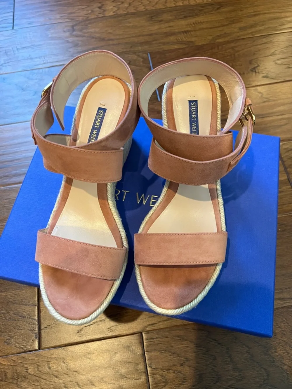 Stuart Weitzman Lexia Wedge Sandals - Picture 4 of 7